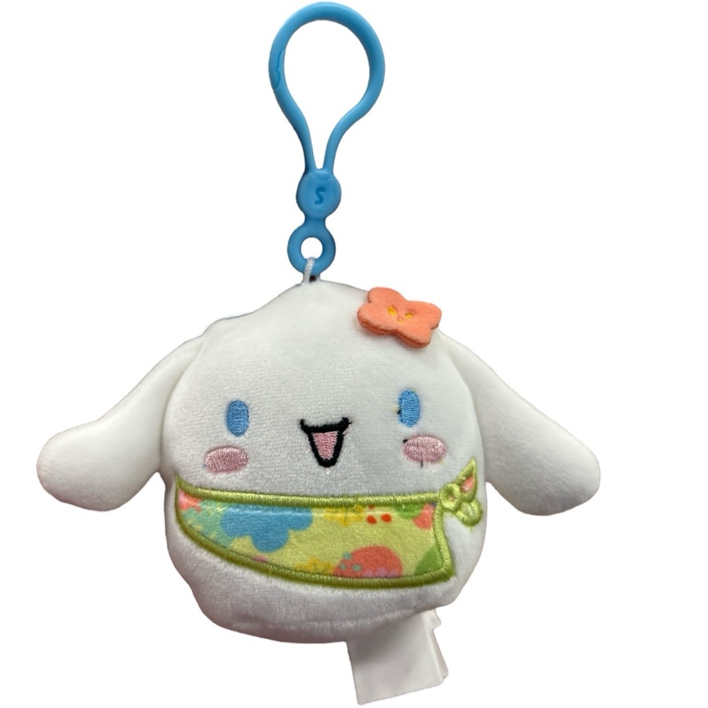 Squishmallows Hello Kitty Cinnamoroll w spring bandana S3 Clip